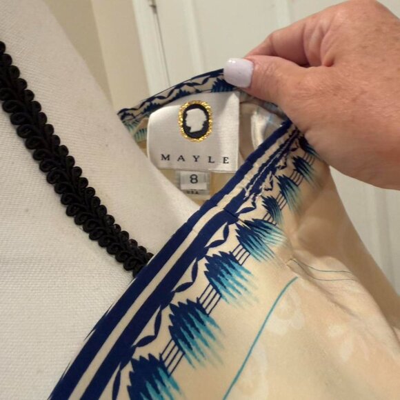 Mayle 100% Silk Blouse Top - Rare - Picture 3 of 3